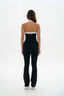 Tone Hidden Scrunch Flared Leggings - Black