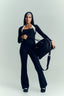 Tone Flared Leggings - Black