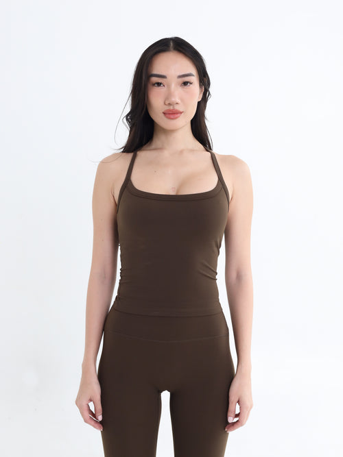 Cloud Racer Tank Top - Espresso