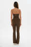 Tone Hidden Scrunch Flared Leggings - Espresso