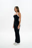 Tone Hidden Scrunch Flared Leggings - Black