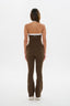 Tone Hidden Scrunch Flared Leggings - Espresso