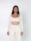 CoreLuxe Long Sleeve Top - Cream