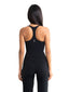 Flow Scoop Tank Top - Black