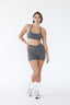 FitLuxe Crossover Shorts - Graphite