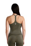 Tone Racer Tank Top - Olive Green