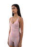 Tone Cross Back Tank Top - Rose