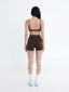 Cloud Hidden Scrunch Shorts - Espresso