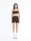 Cloud Hidden Scrunch Shorts - Espresso