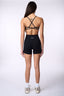 Tone Crossover Hidden Scrunch Shorts - Black