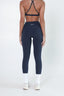 FitLuxe Crossover Leggings - Navy Blue