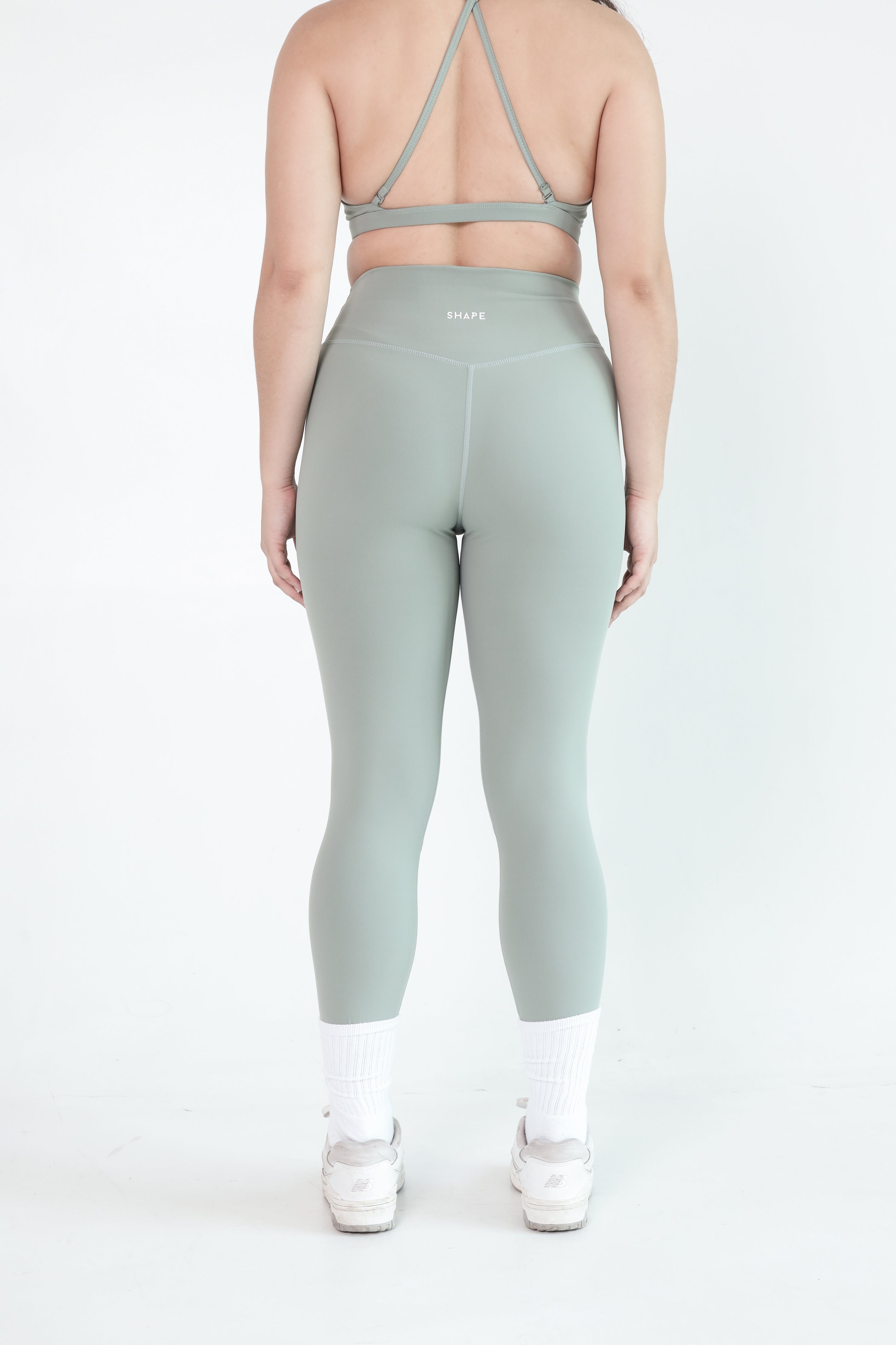 FitLuxe Crossover Leggings - Sage Green – SHAPE Active PH