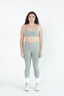 FitLuxe Crossover Leggings - Sage Green