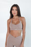 FitLuxe Arlo Sports Bra - Taupe