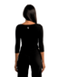 3/4 Long Sleeve Top - Black