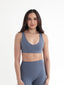 FitLuxe Cora Sports Bra - Slate Blue