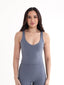 FitLuxe V-Neck Tank Top - Slate Blue