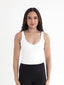 FitLuxe V-Neck Tank Top - White